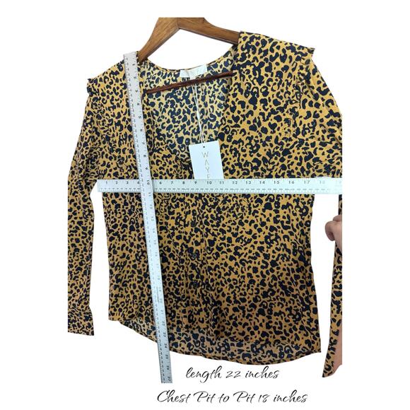 WAYF Esther Collar Blouse WAYF Sz XS Nordstrom - Picture 4 of 5